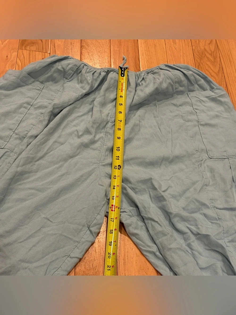 Free People Quinn Culottes Billowy Harem Oversized Light Blue Pants - Medium